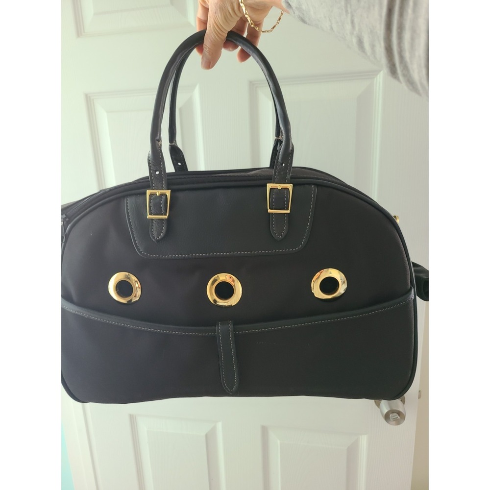 Petote New York Pet Carrier Airline Approved Leather Accent, Super High Quality